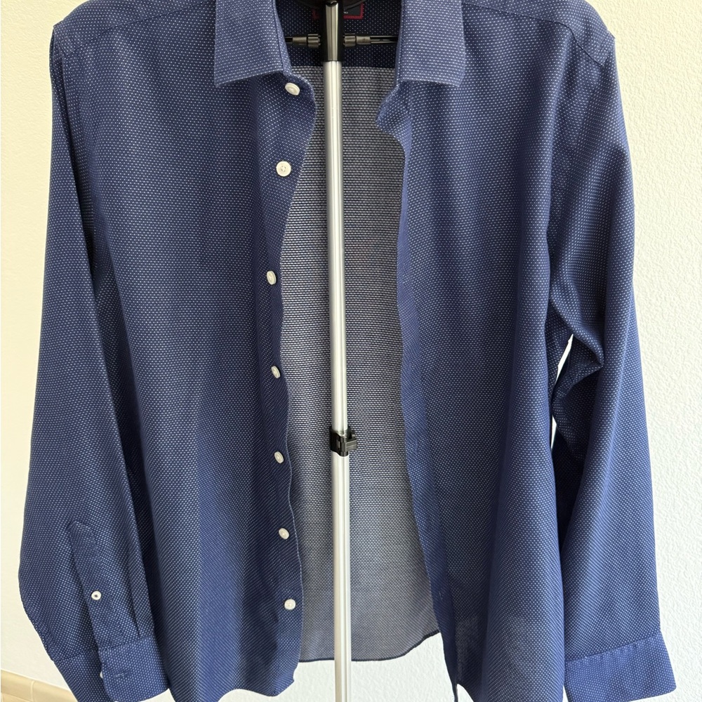 Blue Button-Up Shirt